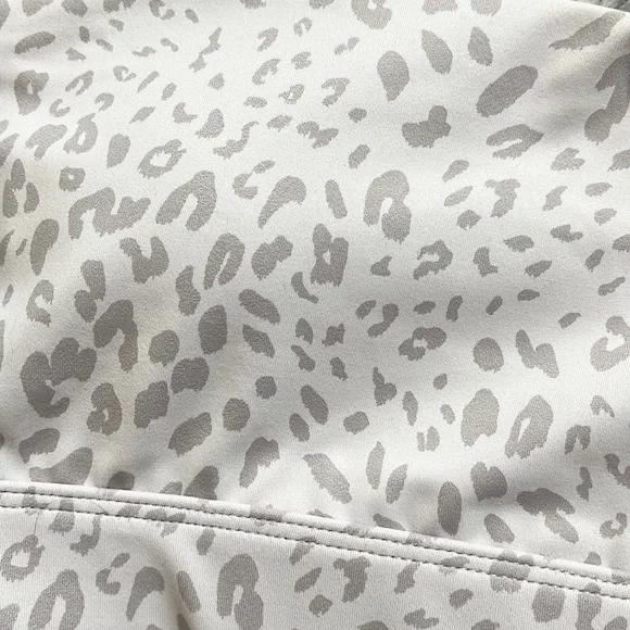 Anthropologie Allfenix Sports Bra Cheetah Dark Stone Sand M Medium New - Picture 3 of 6